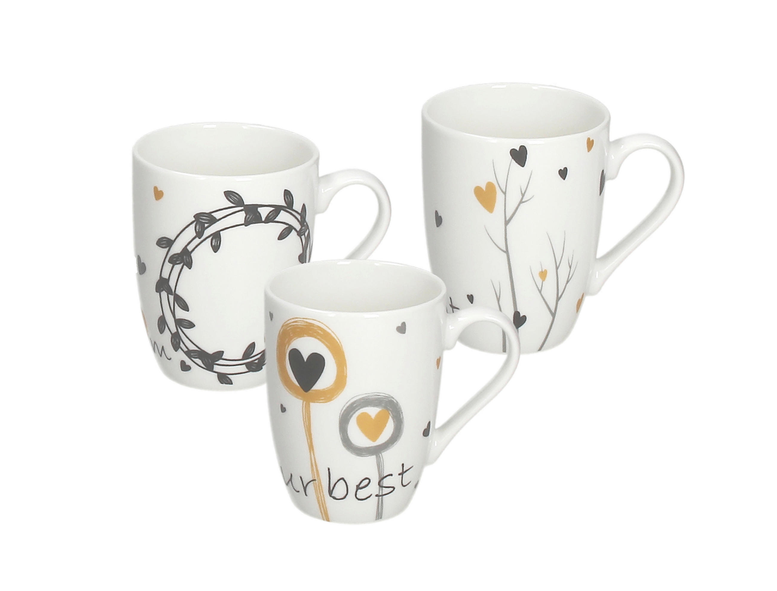 ŠALICA       - bijela/višebojno, Basics, keramika (0,33cm) - Tognana