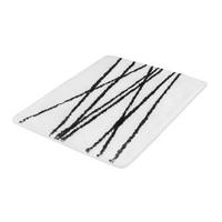 PROSTIRKA ZA KUPATILO  crna, bela 55/65 cm  - bela/crna, Osnovno, plastika (55/65cm) - Kleine Wolke