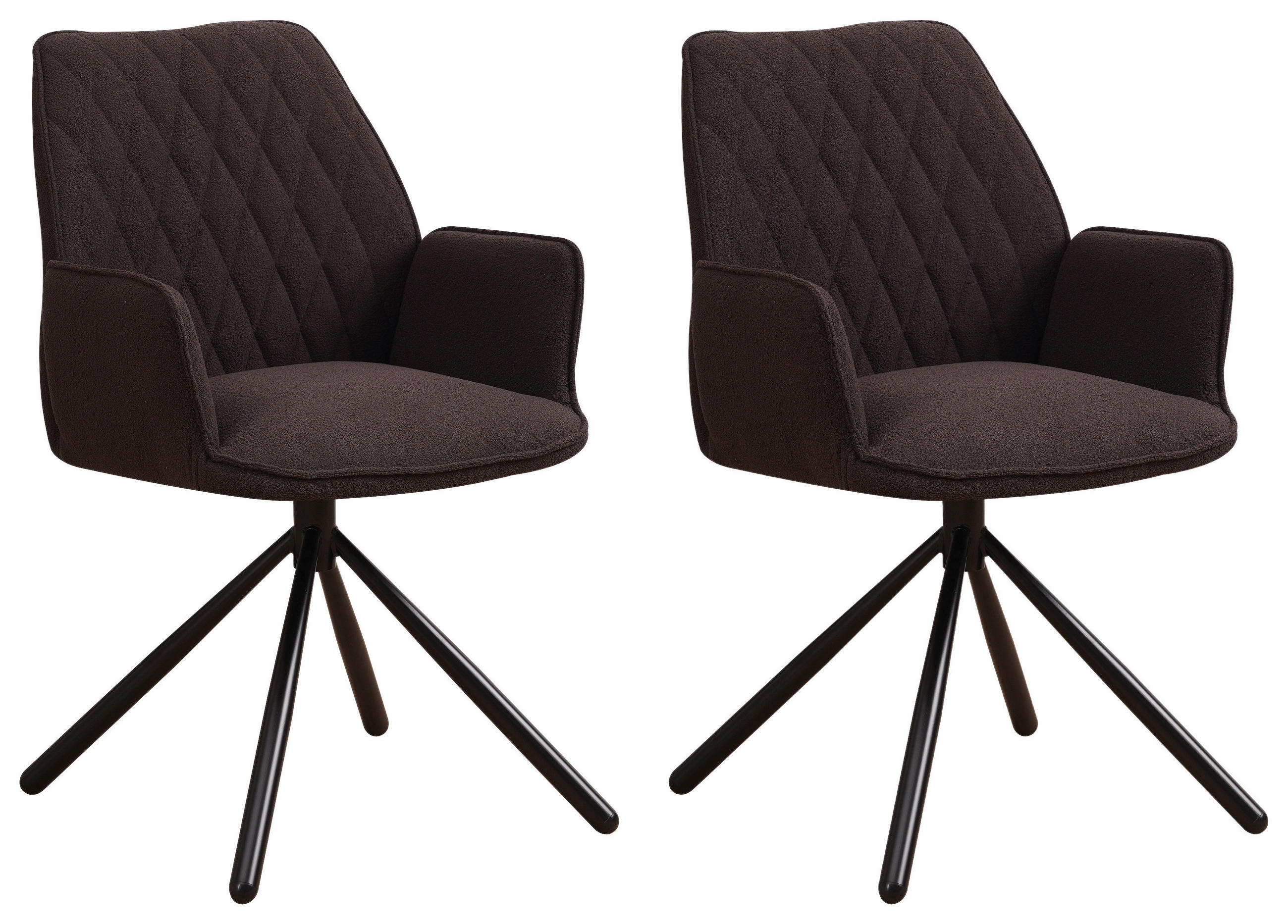 Mid.you Armlehnstuhl-Set Braun 56x97x52.5 cm