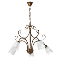 KRONLEUCHTER 4623 ODINO 65/65/100 cm   - Braun, KONVENTIONELL, Metall (65/65/100cm)