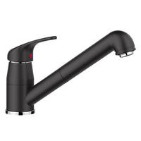 KÜCHENARMATUR 526153  - Chromfarben/Schwarz, Stein/Metall (5,6/16/26,3cm) - Blanco