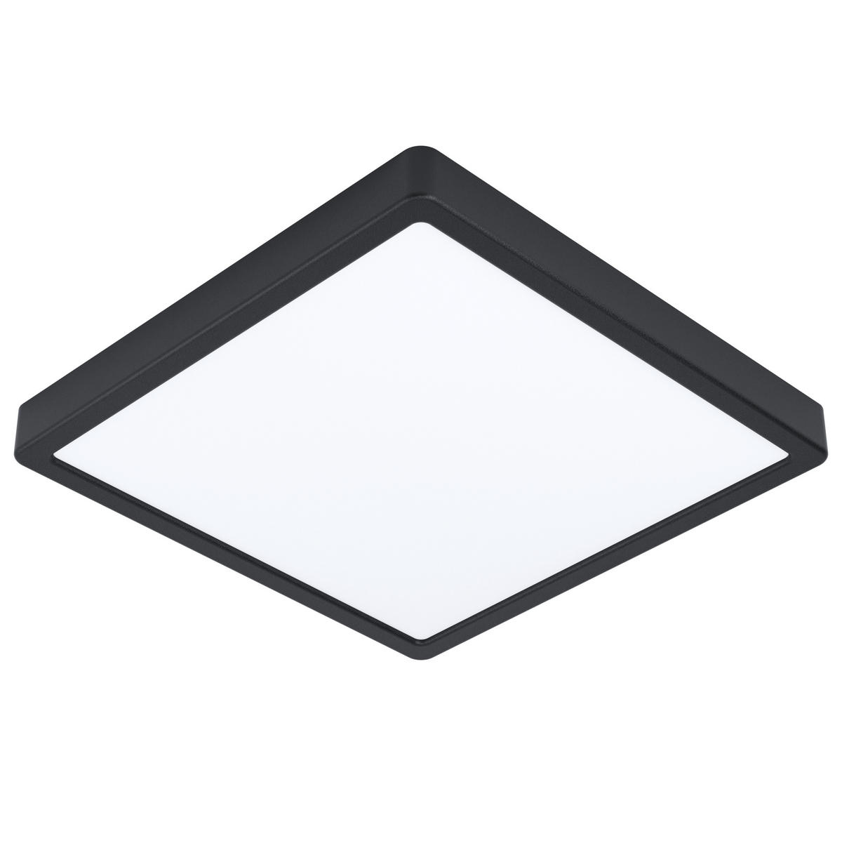 LED SVJETILJKA STROPNA Fueva 5  - bijela/crna, Basics, metal/plastika (28,5/28,5/2,8cm)