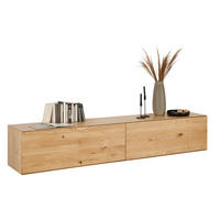 NÍZKA KOMODA, dub, farba duba, 242/44/50 cm - čierna/farba duba, Design, drevo/kompozitné drevo (242/44/50cm) - Dieter Knoll