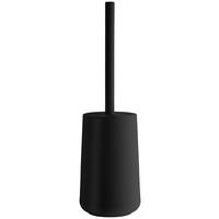WC-BÜRSTENGARNITUR  - Schwarz/Alufarben, Basics, Kunststoff (12/5,5/9,2cm)
