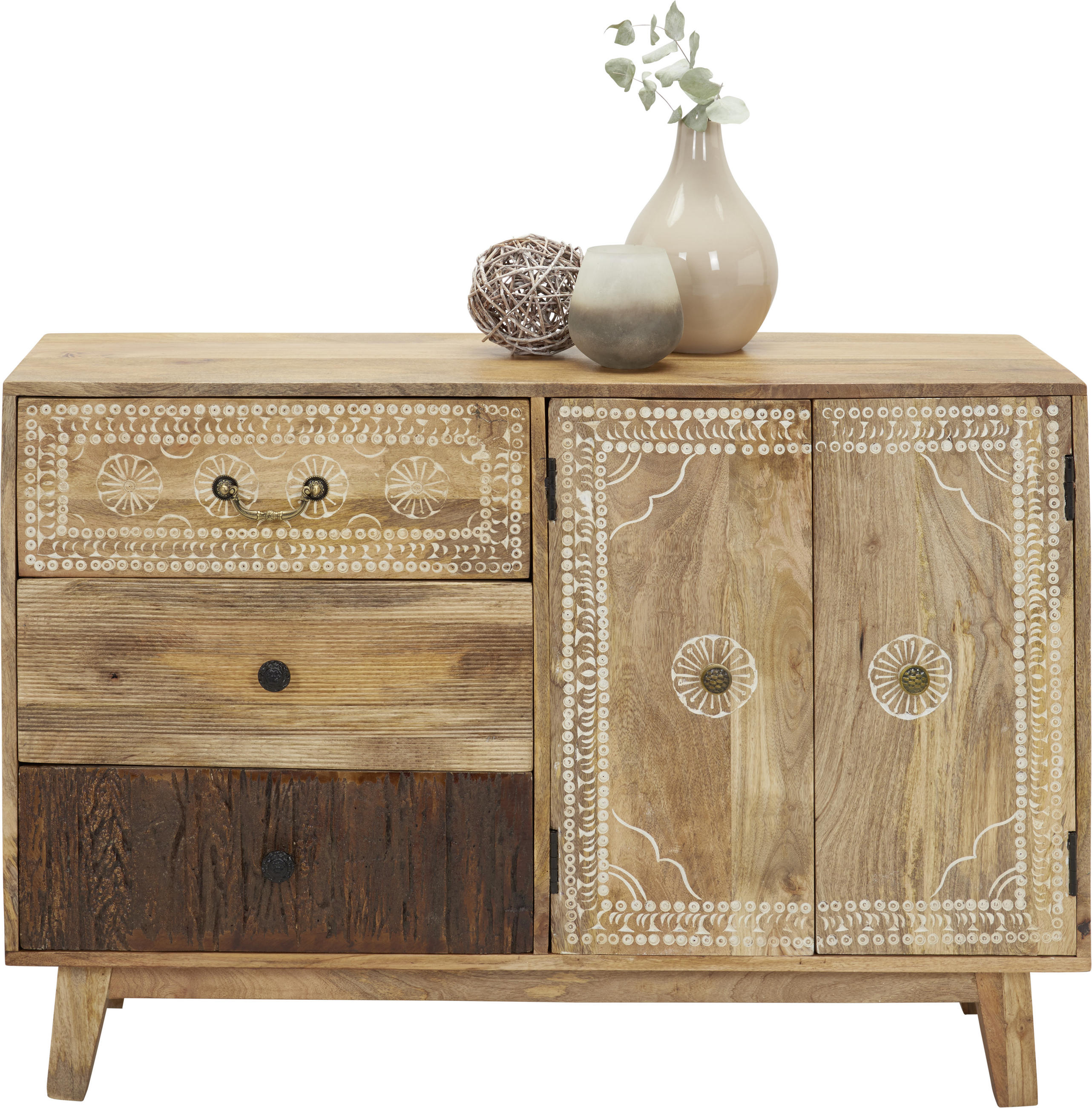 KOMMODE  in 115/80/35 cm  - Naturfarben/Braun, Trend, Holz/Metall (115/80/35cm) - Landscape