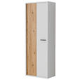 GARDEROBENSCHRANK  in 65/181/37 cm  - Eichefarben/Anthrazit, Design, Holzwerkstoff/Metall (65/181/37cm) - Xora