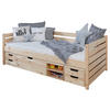 STAURAUMBETT 90/200 cm  in Naturfarben   - Naturfarben, Modern, Holz (90/200cm) - MID.YOU