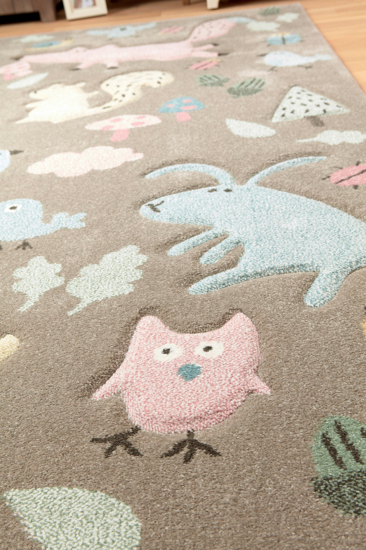 KINDERTEPPICH 133/200 cm Forest Tier  - Taupe, Trend, Textil (133/200cm) - Sigikid