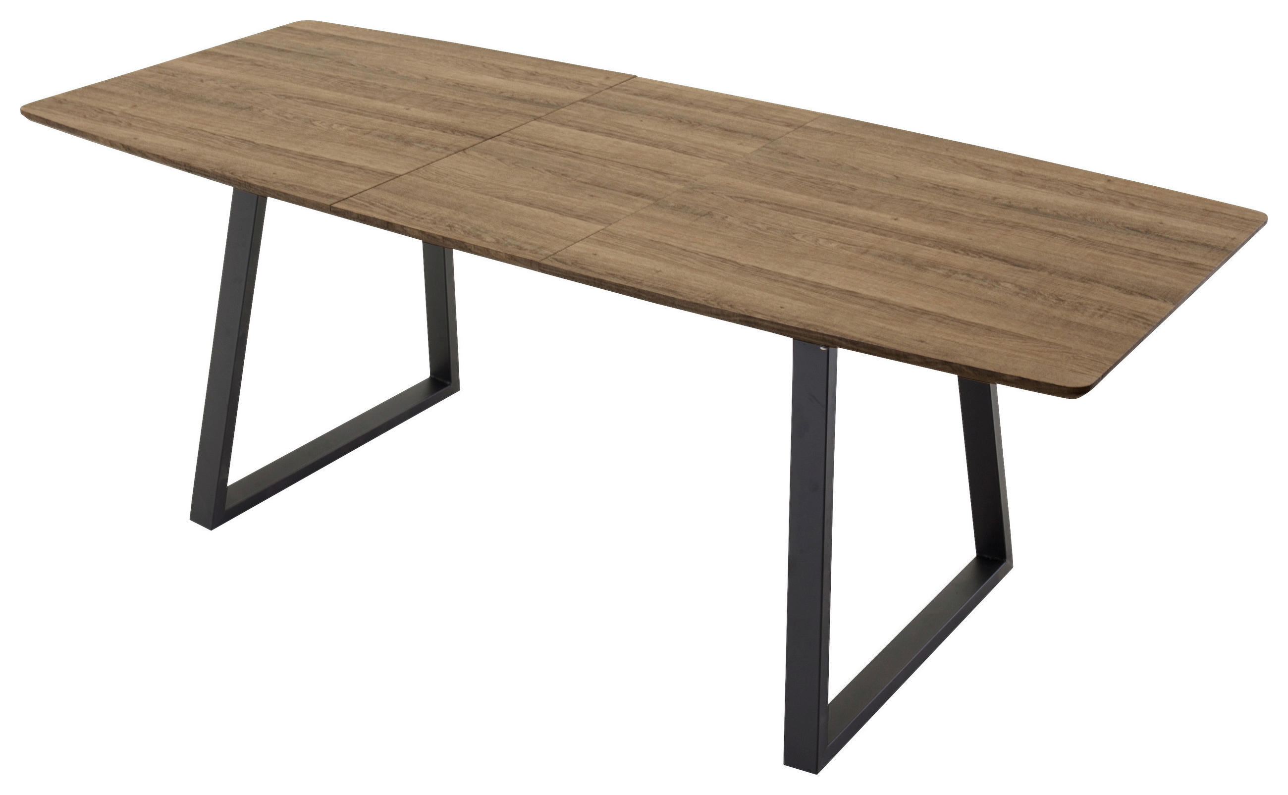 MATBORD i trä, metall 160-200/85/75 cm   - brun/svart, Design, metall/trä (160-200/85/75cm) - Livetastic
