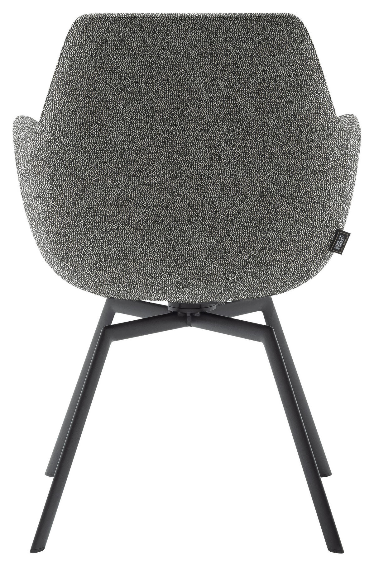 ARMLEHNSTUHL  Lederauswahl, Stoffauswahl, Gestellauswahl Struktur  - Anthrazit/Schwarz, Design, Textil/Metall (58/87/64cm) - Schöner Wohnen