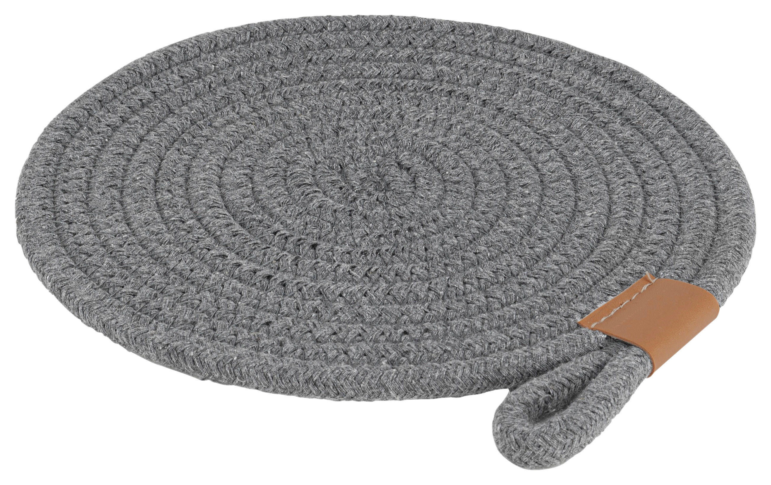 TOPFUNTERSETZER Textil Anthrazit  - Anthrazit, KONVENTIONELL, Textil (20/20/1cm) - Justinus
