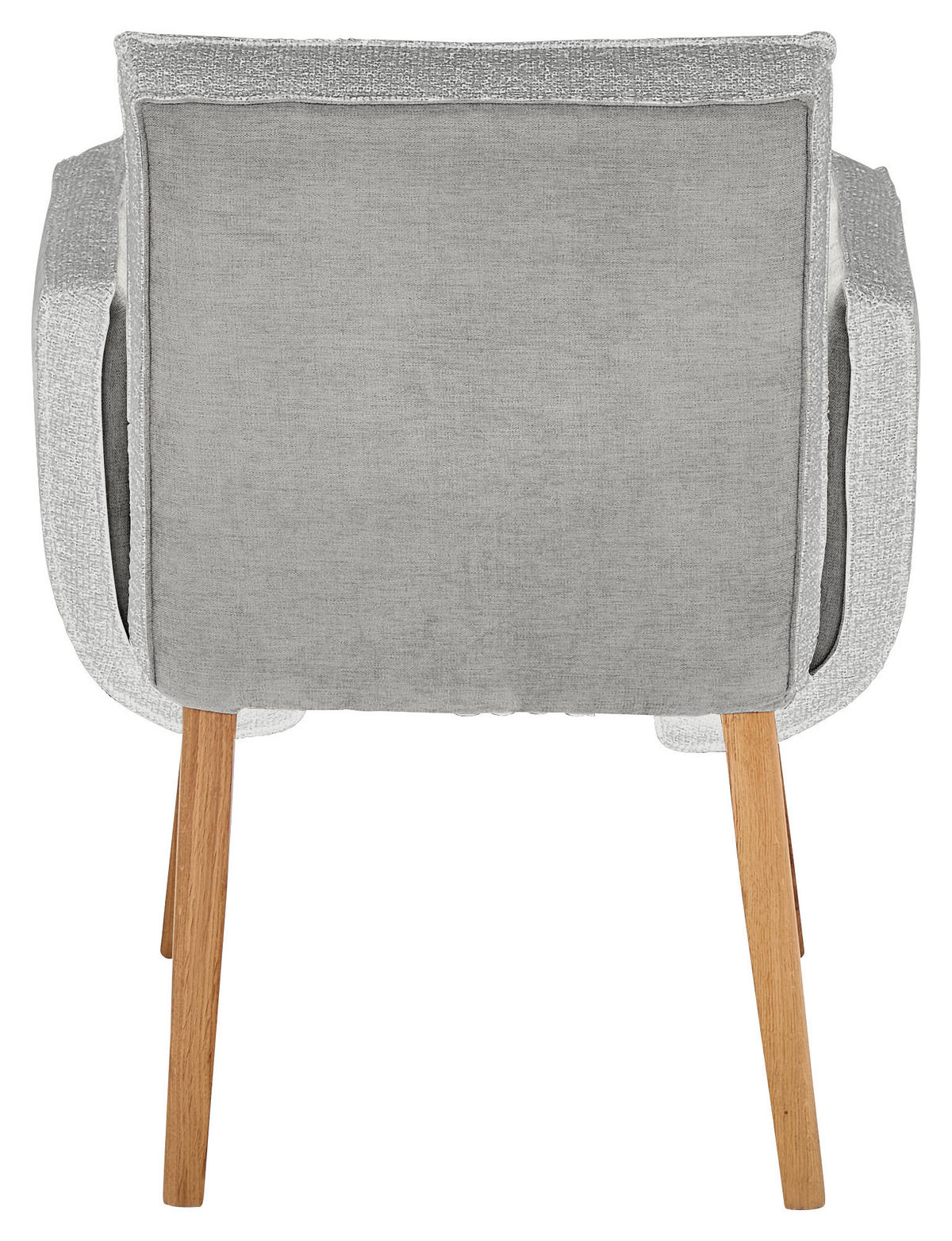 ARMLEHNSTUHL  in Webstoff, Mikrofaser  - Eichefarben/Grau, Design, Holz/Textil (67/86/67cm) - Linea Natura
