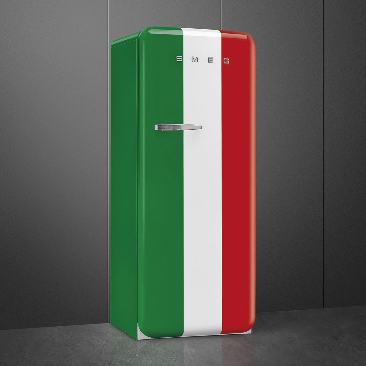 KÜHLSCHRANK 60/153/72,8 cm FAB28RDIT5  - Rot/Weiß, MODERN, Glas/Metall (60/153/72,8cm) - SMEG