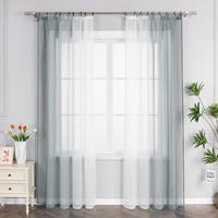 FERTIGVORHANG  transparent  140/175 cm   - Weiß Hochglanz/Hellgrau, Basics, Textil (140/175cm)