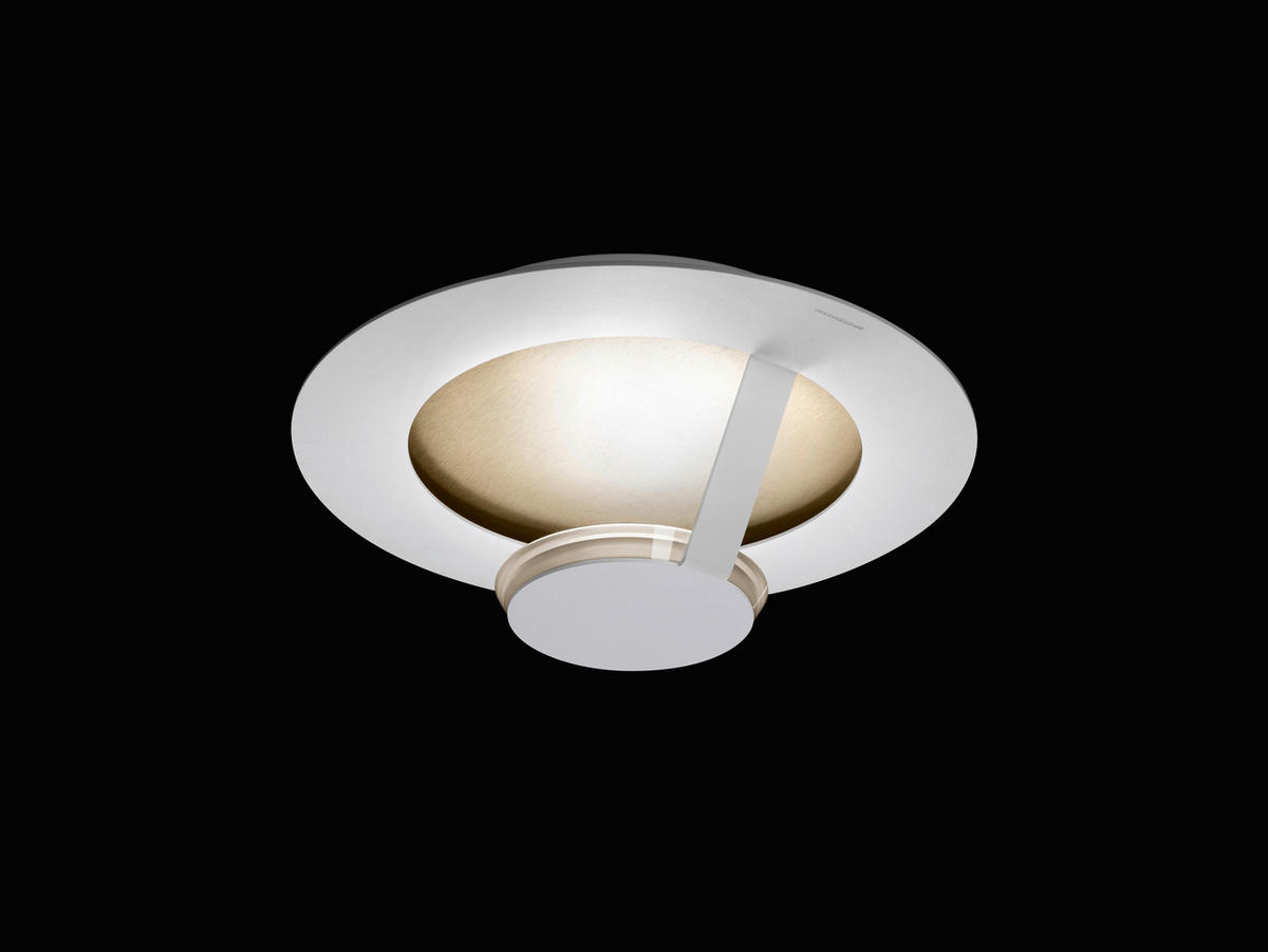 LED-WANDLEUCHTE 36/14 cm   - Goldfarben/Braun, Design, Metall (36/14cm) - Grossmann