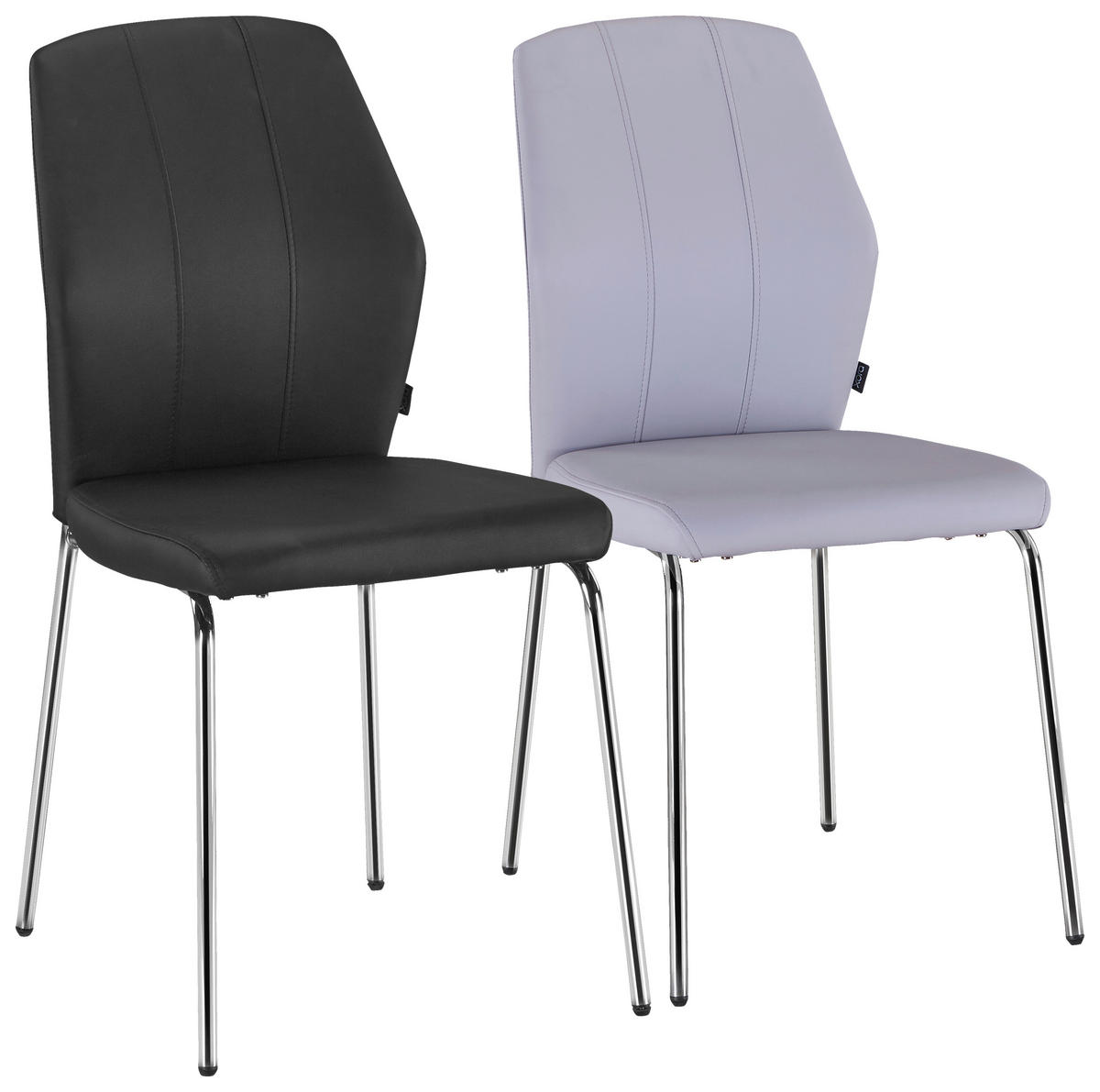 STOLICA  crna, boja hroma       - boja hroma/crna, Dizajnerski, metal/tekstil (47/90/58cm) - Carryhome