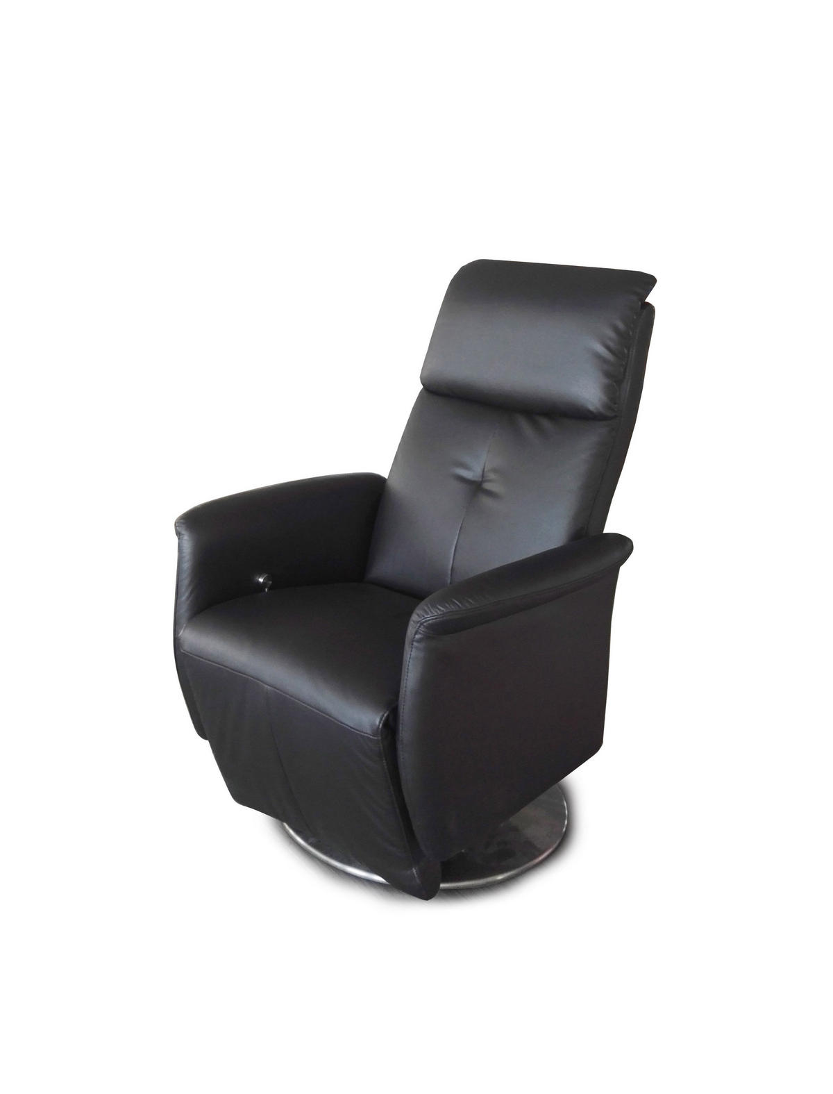 TV-FOTELJ,  črna tekstil - barve kroma/črna, Design, kovina/tekstil (82/95/120cm) - Xora
