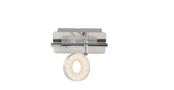 LED-STRAHLER 17,5/9/18,5 cm - Chromfarben/Alufarben, Trend, Metall (17,5/9/18,5cm) - Novel