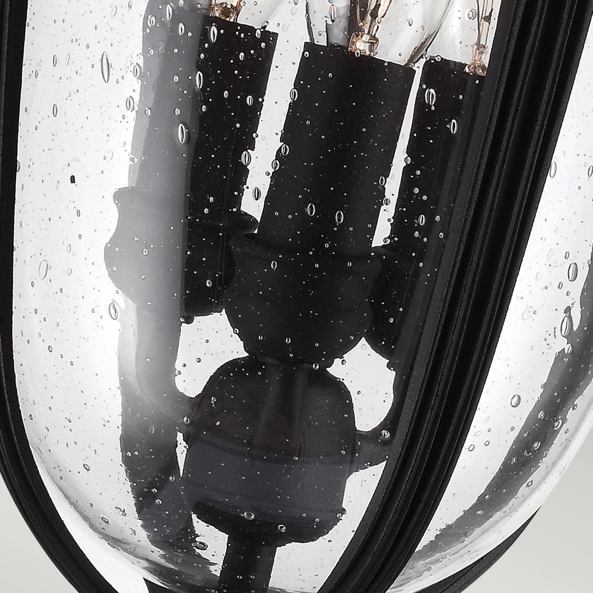 SOCKELBELYSNING - svart, Basics, metall/glas (21.6/55.3cm) - Elstead Lighting