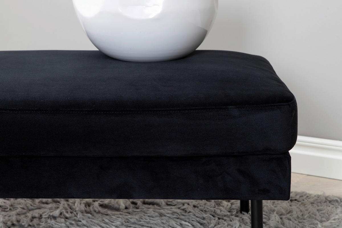 HOCKER in Metall, Textil  - Design, Textil/Metall (85/47/64cm) - Livetastic