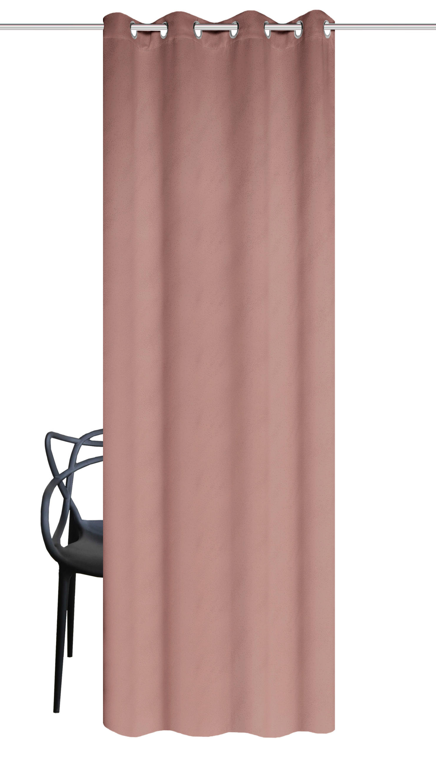 ÖSENSCHAL GALAXY blickdicht 135/245 cm   - Altrosa, Basics, Textil (135/245cm)