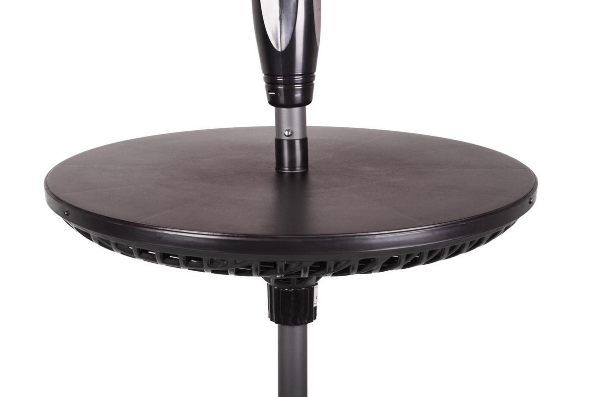 GARTENTISCH 58,2/18/58,2 cm Kunststoff rund  - Schwarz, MODERN, Kunststoff (58,2/18/58,2cm) - Gardenson
