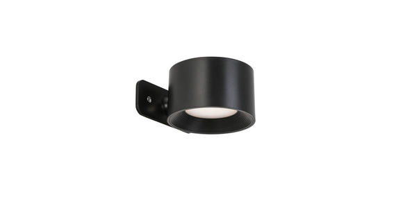AKKU-WANDLEUCHTE - Schwarz, Basics, Kunststoff/Metall (9,2/8/4,5cm) - Novel