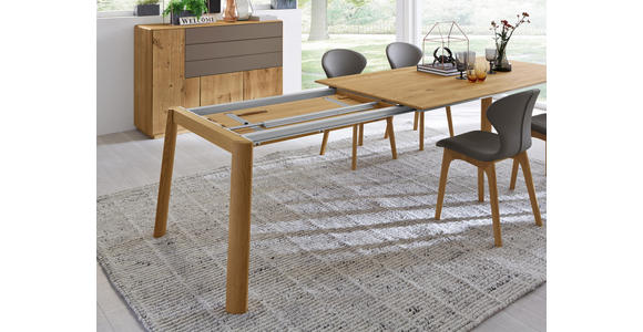 ESSTISCH in Holz 200/100/77 cm - Eichefarben, Natur, Holz (200/100/77cm) - Valnatura
