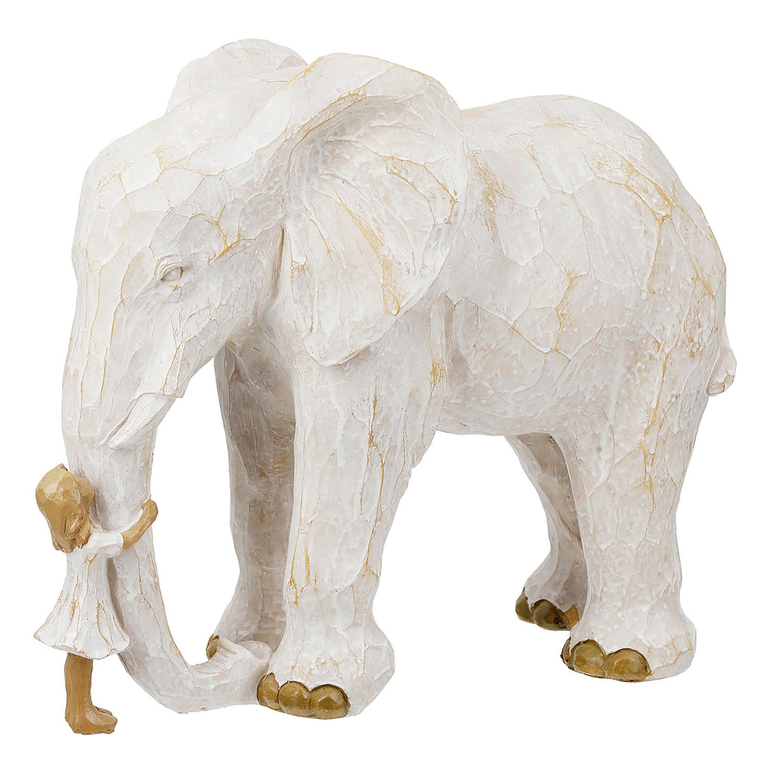 SKULPTUR - Creme, Basics, Kunststoff (28,5/23/15cm)