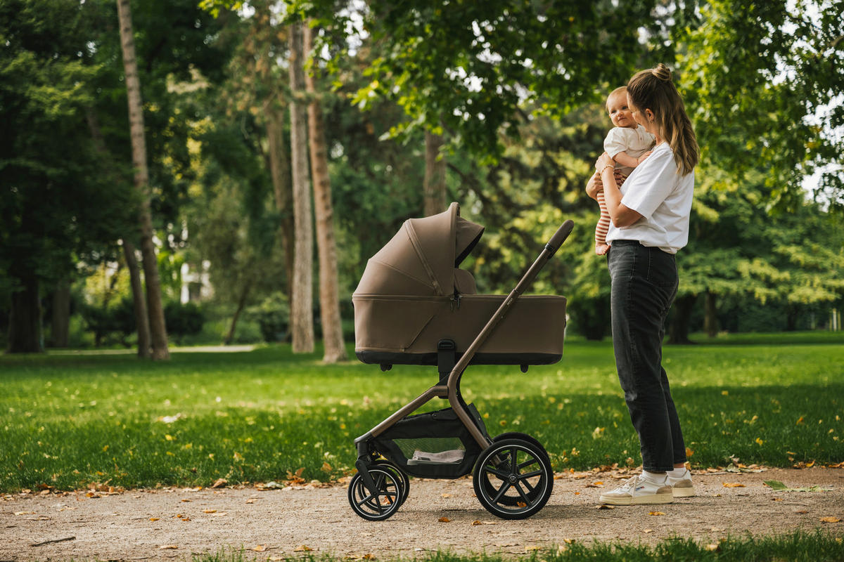 KOMBIKINDERWAGEN MAVI  - Sandfarben, Trend, Textil/Metall (92/55/110,5cm) - My Junior