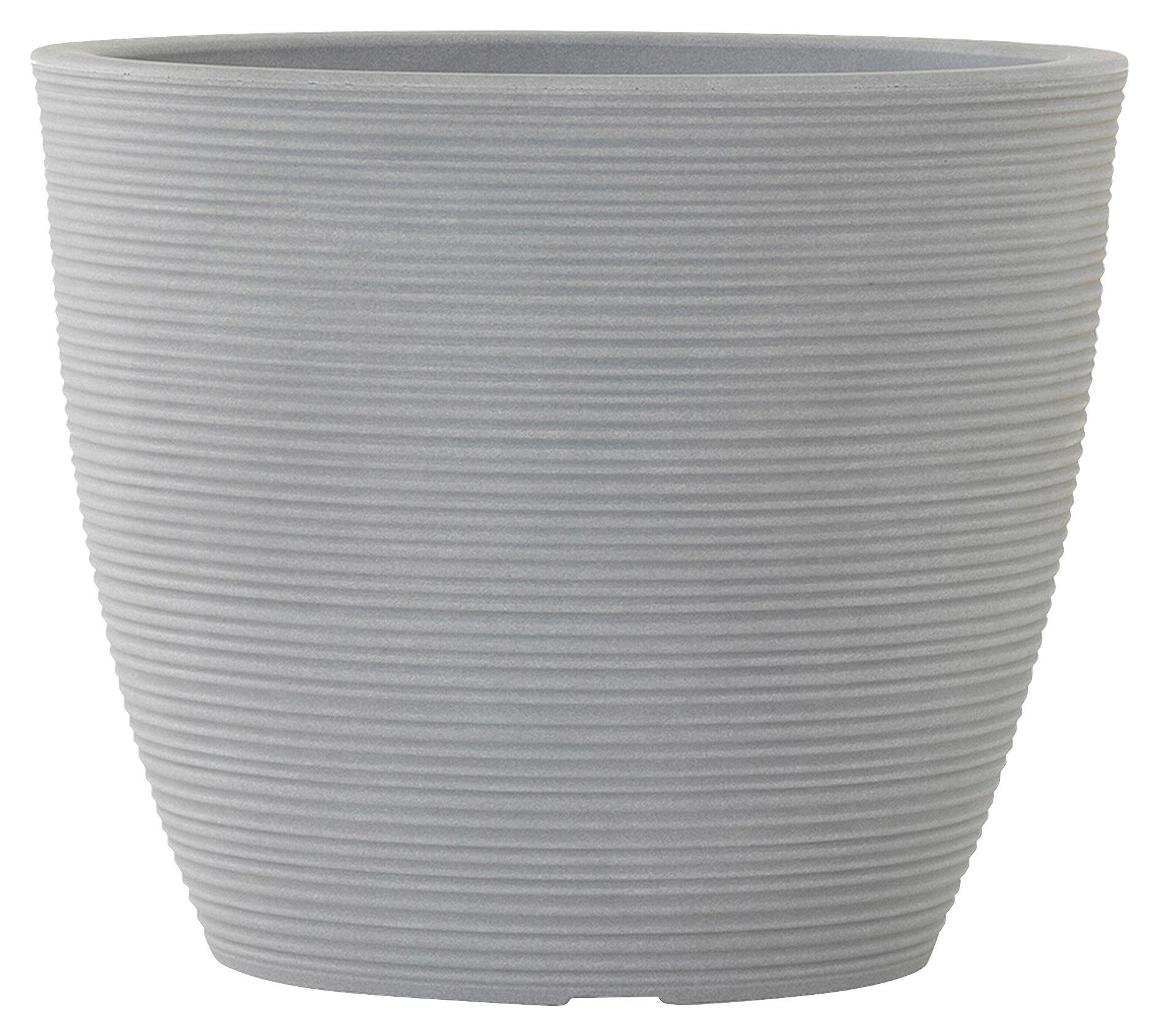 PFLANZENTOPF   - Grau, Basics, Kunststoff (38/32cm) - Siena Garden