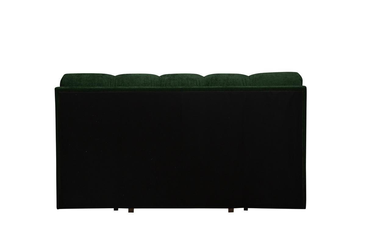 SCHLAFSOFA  mit Stoffauswahl, Schlafen auf Sitzhöhe Chenille Dunkelgrün  - Dunkelgrün/Schwarz, KONVENTIONELL, Kunststoff/Textil (166/93/106cm) - home24
