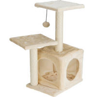KRATZBAUM - Beige, Basics, Karton/Holz (35/27/61cm)