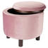 Hocker in Holzwerkstoff, Textil Rosa - Naturfarben/Rosa, Trend, Holzwerkstoff/Textil (48,5/40cm) - Ambia Home Hocker in Holzwerkstoff, Textil Rosa - Naturfarben/Rosa, Trend, Holzwerkstoff/Textil (48,5/40cm) - Ambia Home