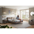BOXSPRINGBETT 180/200 cm  in Hellbraun  - Hellbraun/Schwarz, Design, Textil/Metall (180/200cm) - Johann Jakob
