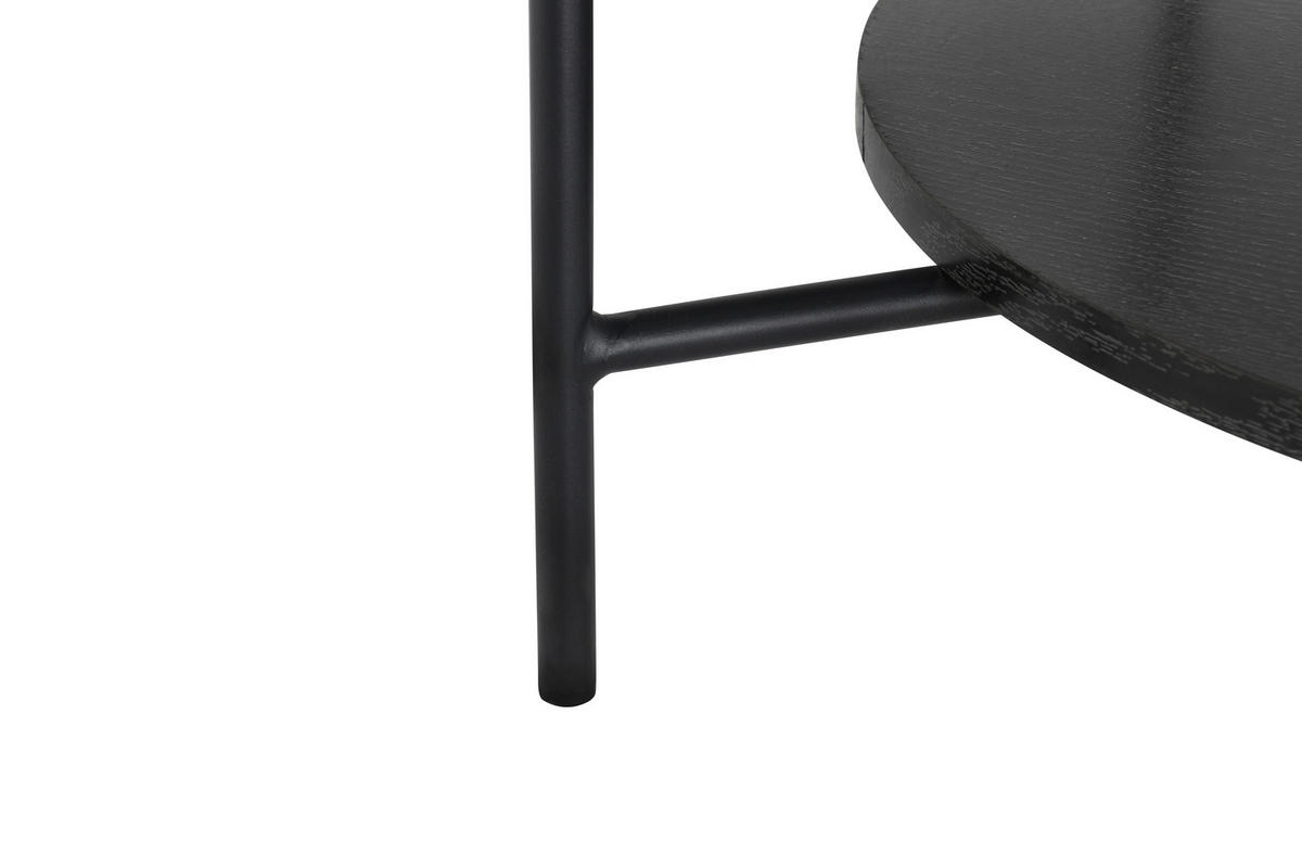 COUCHTISCH in Metall, Glas 80/80/45 cm  - Schwarz/Grau, Design, Glas/Metall (80/80/45cm) - MID.YOU