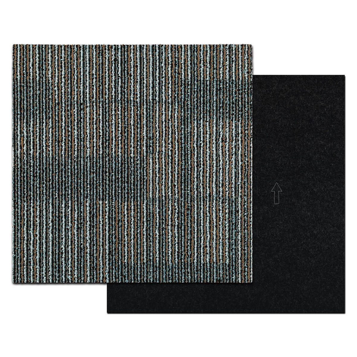 TEPPICHFLIESE - Beige/Braun, Basics, Kunststoff (50/50cm) - Esposa