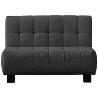 SCHLAFSOFA Dunkelgrau  - Dunkelgrau/Schwarz, Design, Textil/Metall (125/92/102cm) - Novel