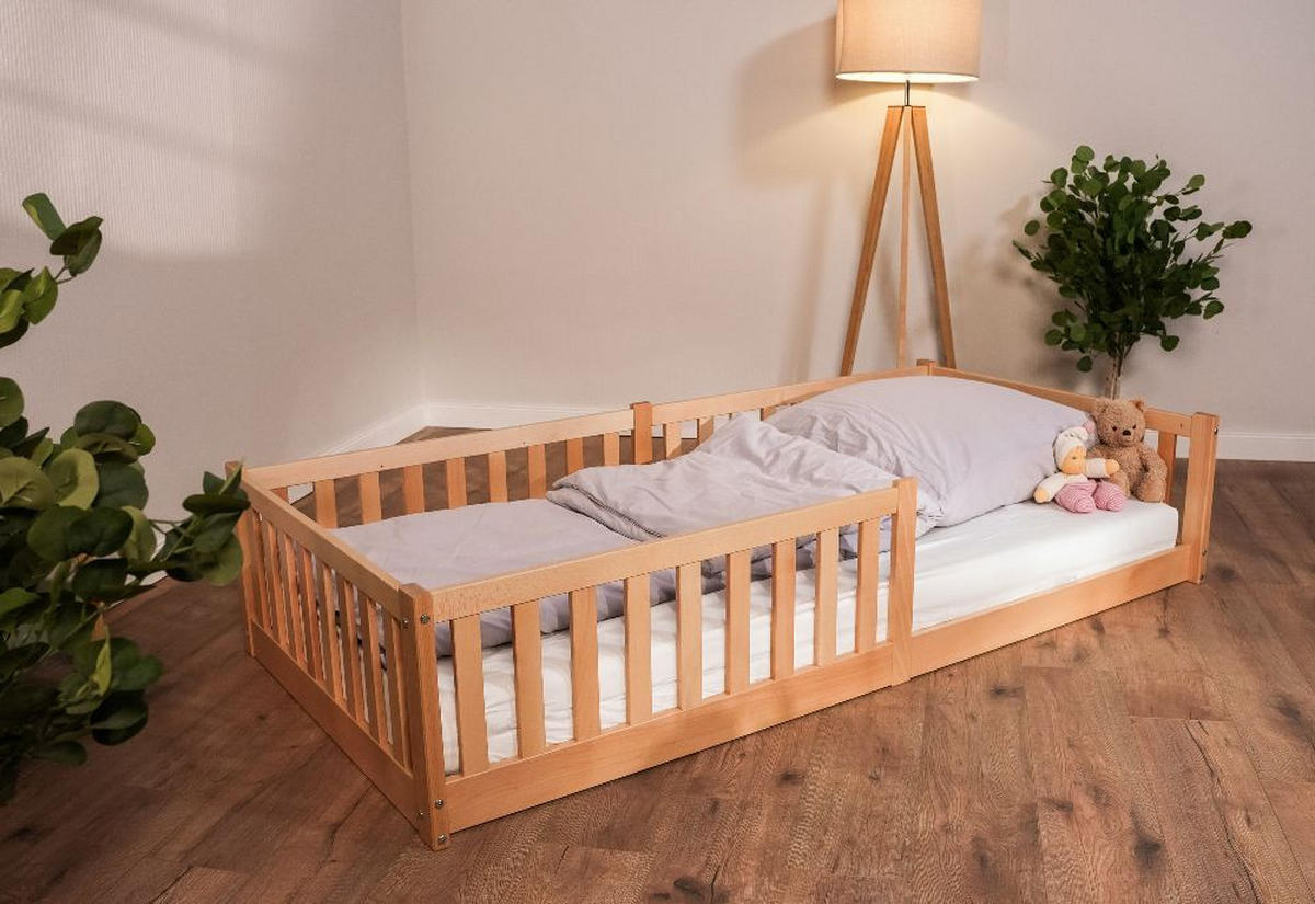 HAUSBETT  - Buchefarben, Basics, Holz (90/200cm) - tiSsi