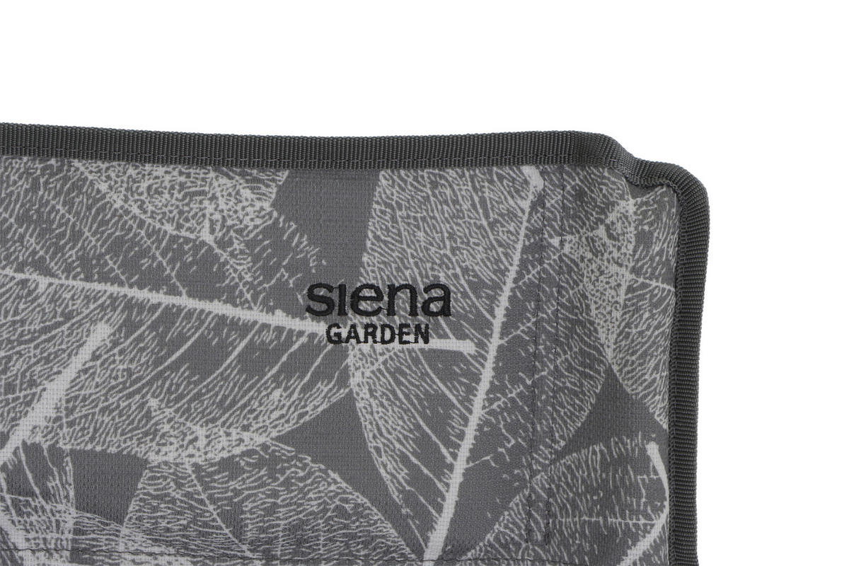 CAMPINGSESSEL - Anthrazit/Braun, KONVENTIONELL, Textil/Metall (73/55/99cm) - Siena Garden