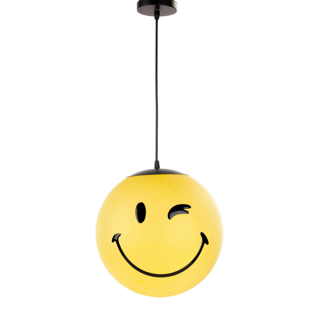 KINDERHÄNGELEUCHTE 2001 SMILEY 30/30/125 cm   - Hellgelb, Basics, Kunststoff (30/30/125cm)