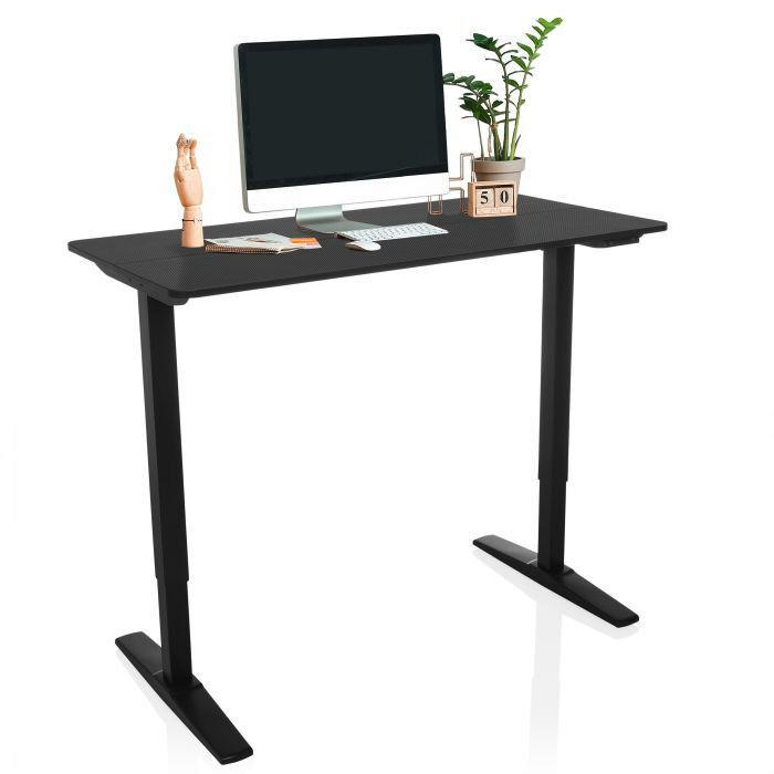 SCHREIBTISCH  in Schwarz  - Schwarz, MODERN, Holzwerkstoff/Metall (120/75 - 120/60cm) - MID.YOU