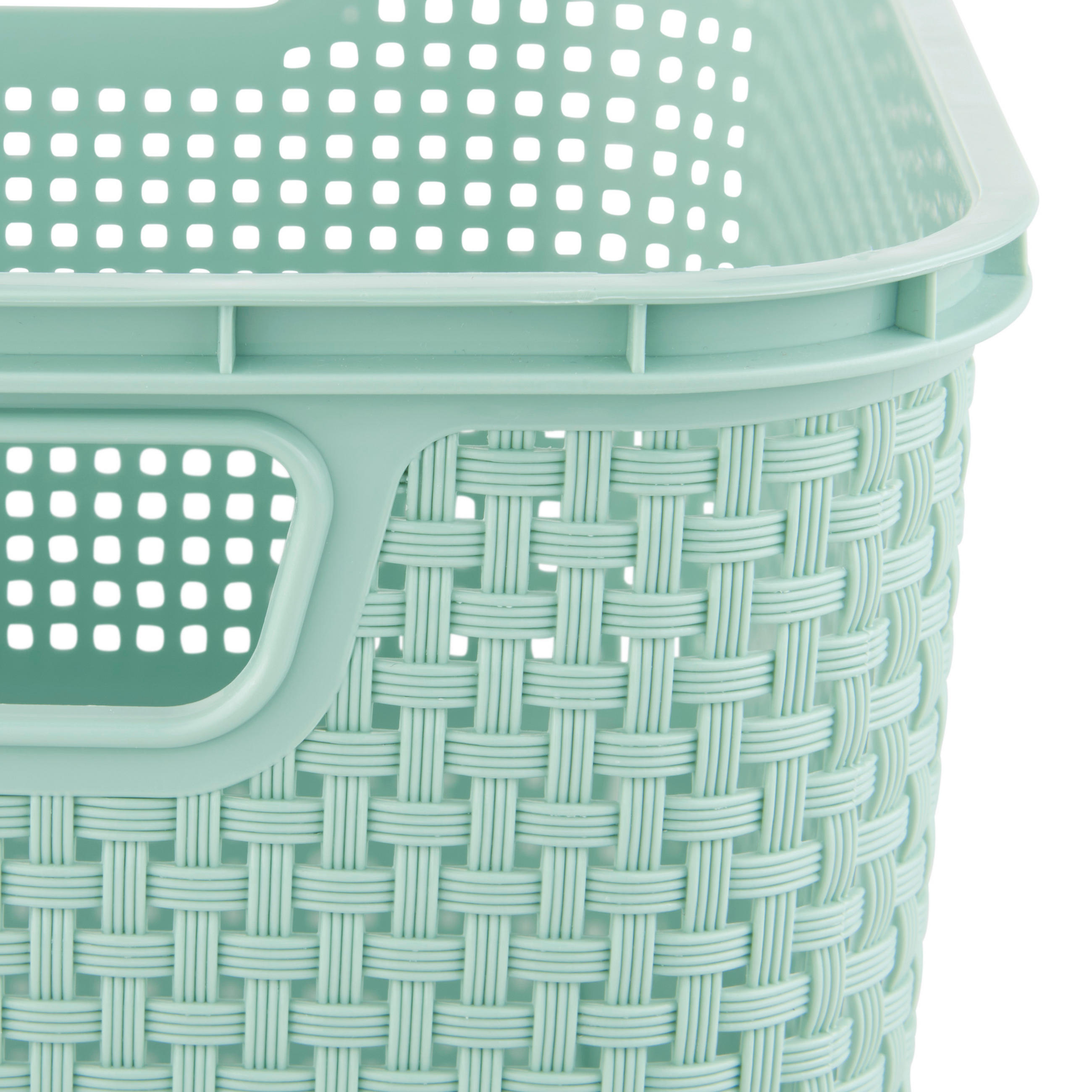 AUFBEWAHRUNGSKÖRBCHEN    32/22/15 cm  - Mintgrün, Basics, Kunststoff (32/22/15cm) - My Baby Lou