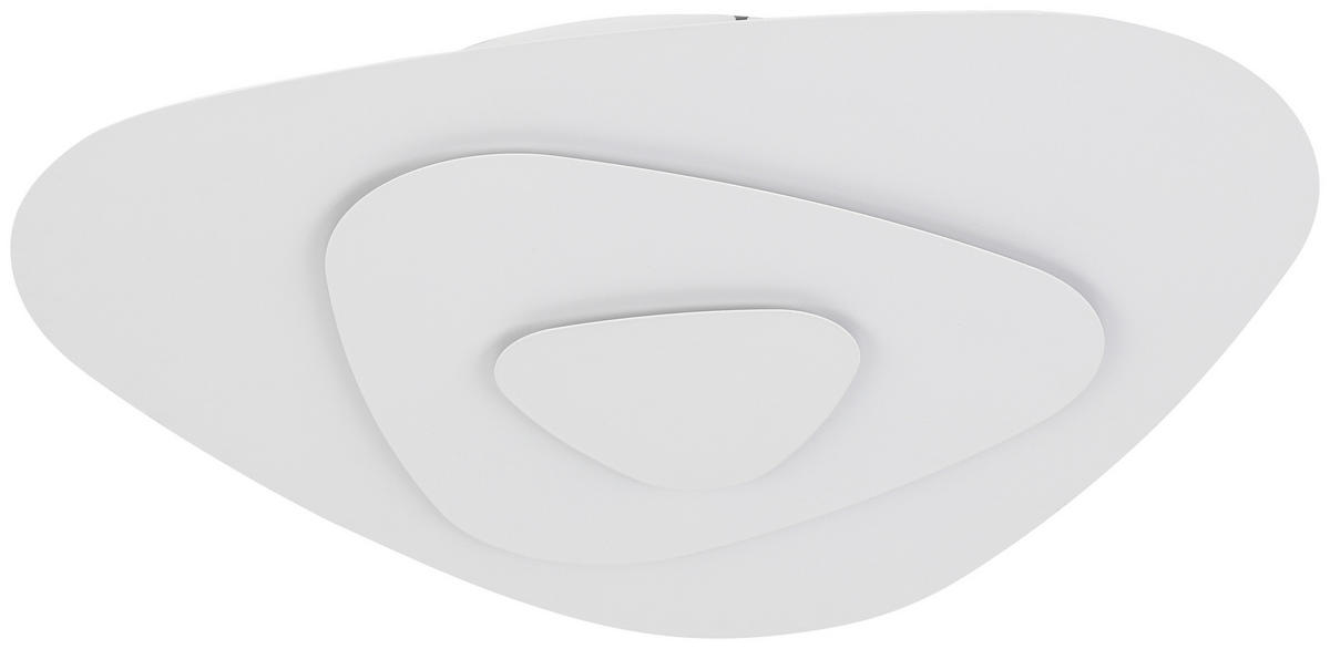 DECKENLEUCHTE    55/57,5/6,5 cm  - Weiß, Design, Kunststoff/Metall (55/57,5/6,5cm) - Collet's Monde