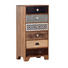 KOMMODE Akazie, Mangoholz, Pinie teilmassiv Braun, Naturfarben - Creme/Schwarz, Design, Holz/Keramik (50/102/35cm) - Landscape