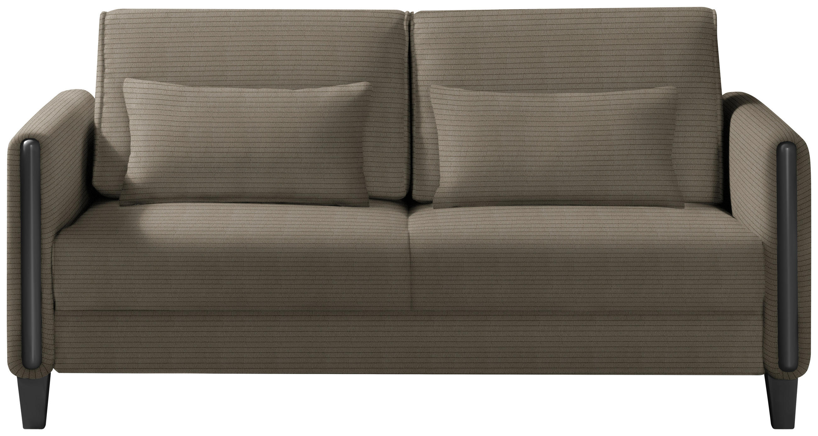 SCHLAFSOFA in Holz, Textil Braun, Schwarz  - Schwarz/Braun, Design, Holz/Textil (174/88/104cm) - Niels Andersson