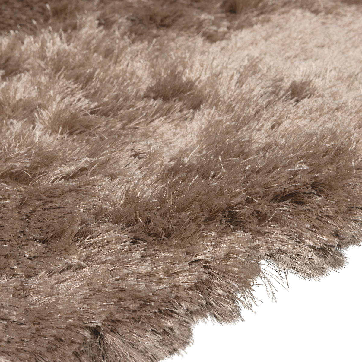 TUFTTEPPICH 200/200 cm PRALINE Braun rund  - Braun, Basics, Textil (200/200cm)
