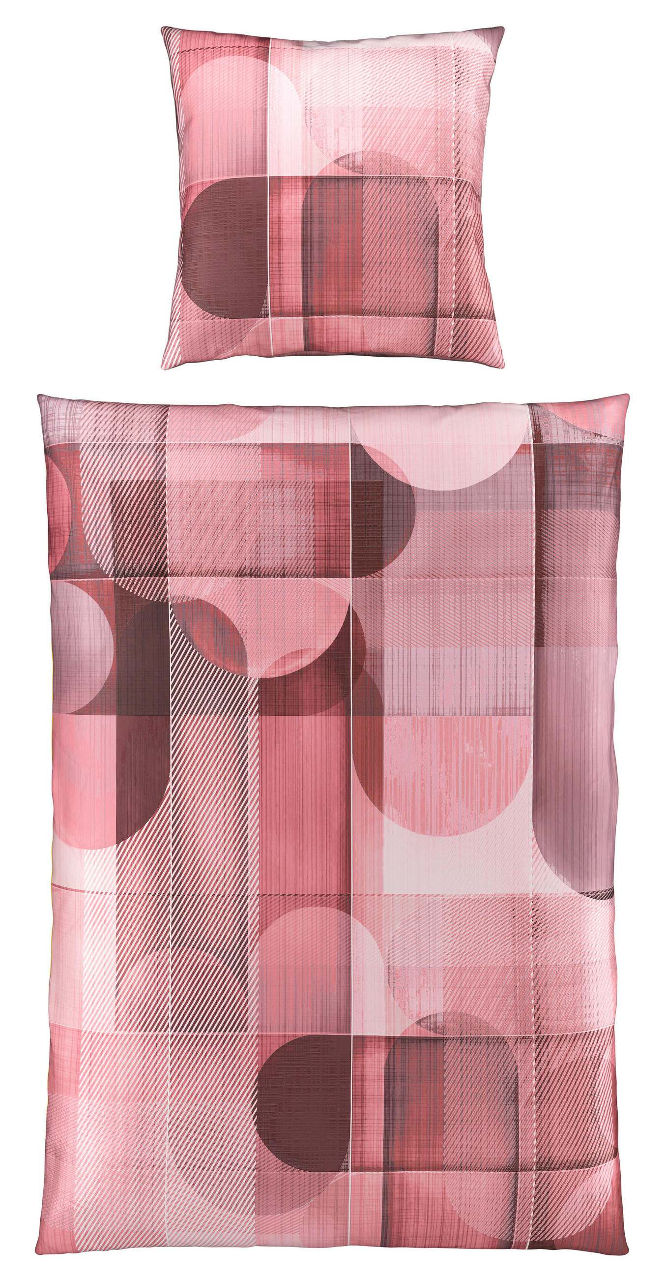WENDEBETTWÄSCHE Satin 155/220 cm  - Mauve, Design, Textil (155/220cm) - Esposa