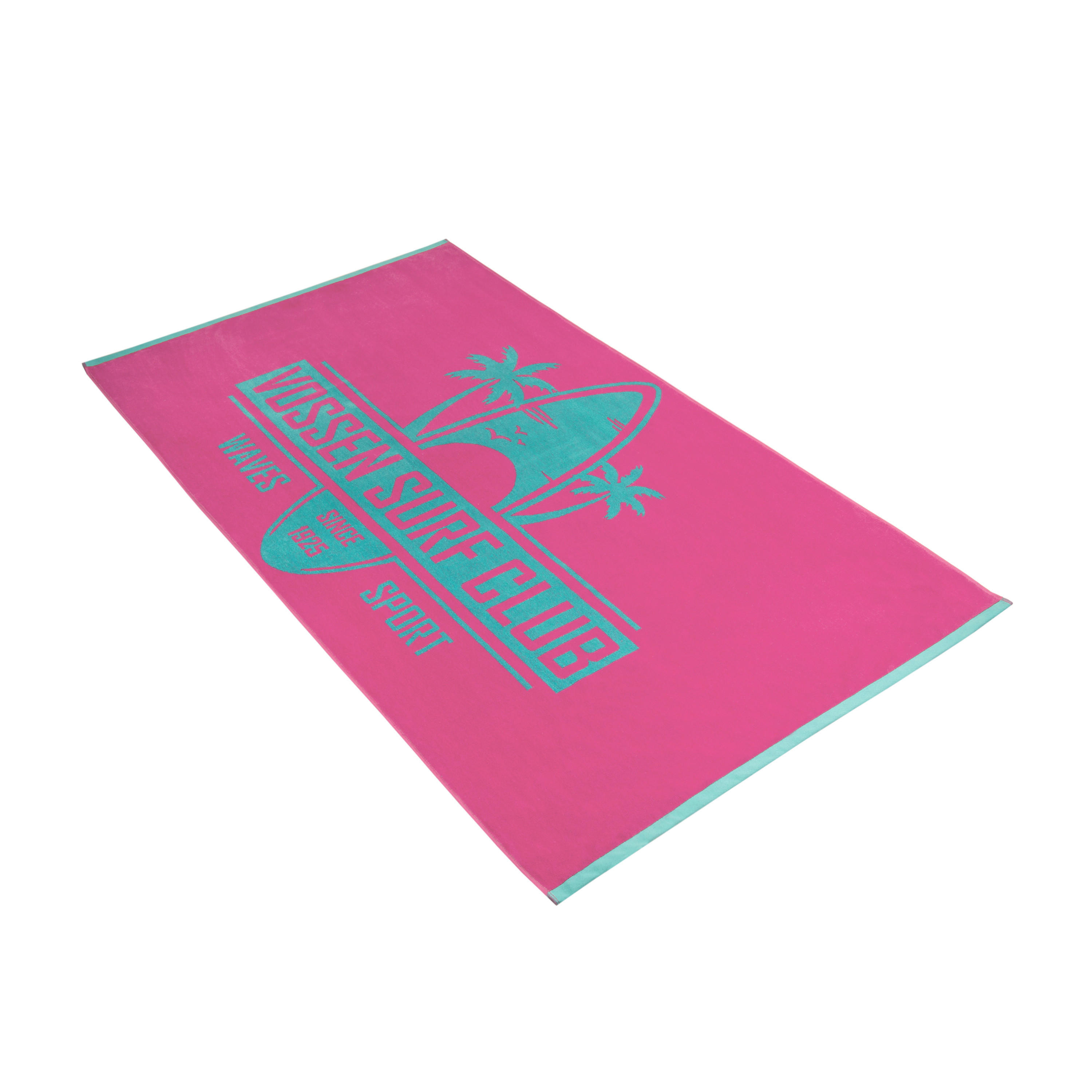 STRANDTUCH Surf Club 100/180 cm  - Pink, KONVENTIONELL, Textil (100/180cm) - Vossen