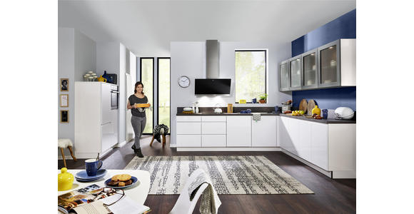 EINBAUKÜCHE - Weiß, Design, Holzwerkstoff - Dieter Knoll